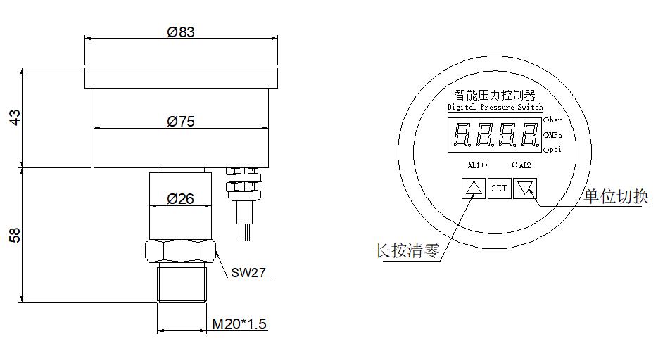 轴向香蕉视频成人在线控制器尺寸图 轴向香蕉视频成人在线控制器尺寸图