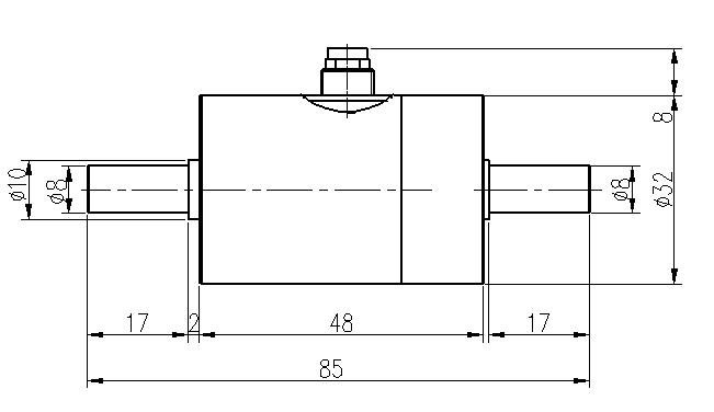 HDN-12扭矩传感器尺寸图 HDN-12扭矩传感器尺寸图